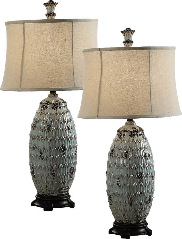 Harrow Spring Blue Set of 2 Lamps - Thumbnail - Image 1