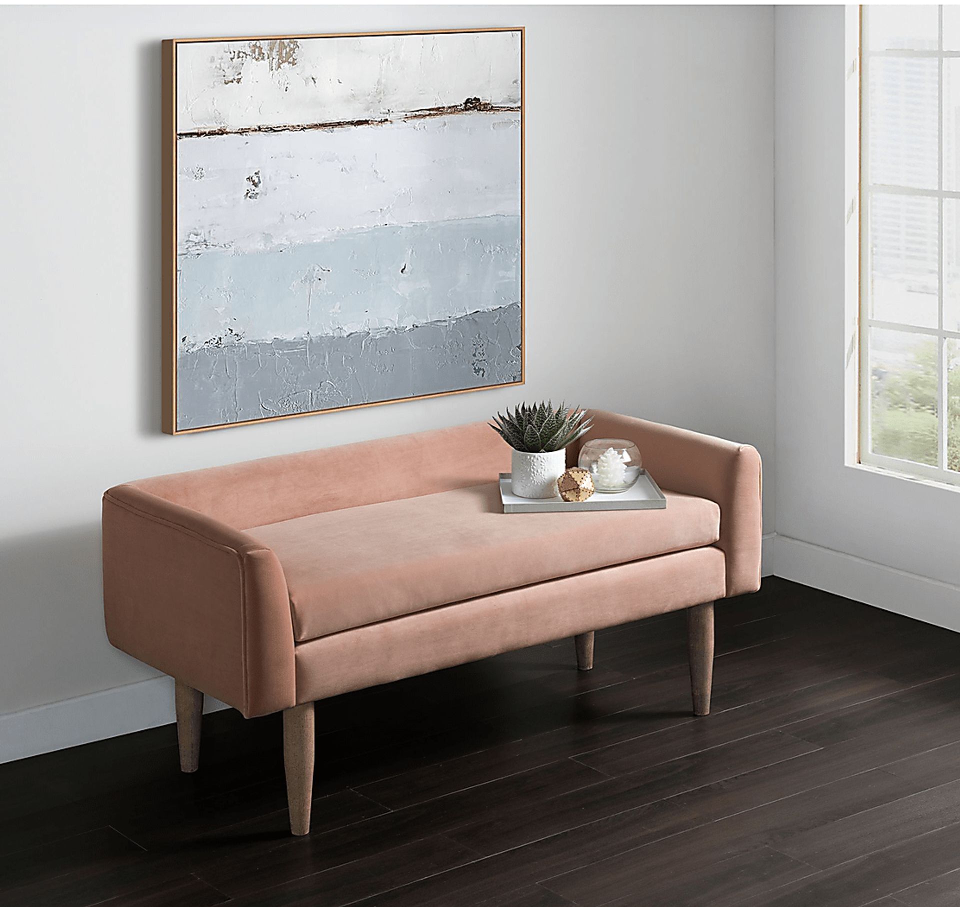 Harrowdale Blush Accent Bench - Image 8