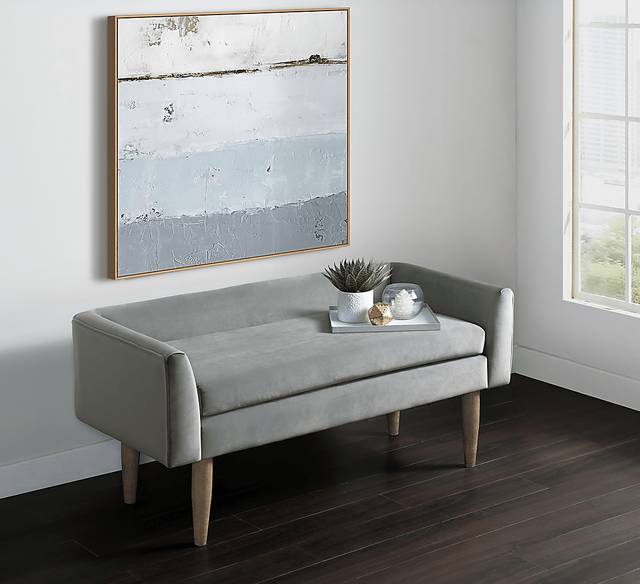 Harrowdale Gray Accent Bench - Thumbnail - Image 8