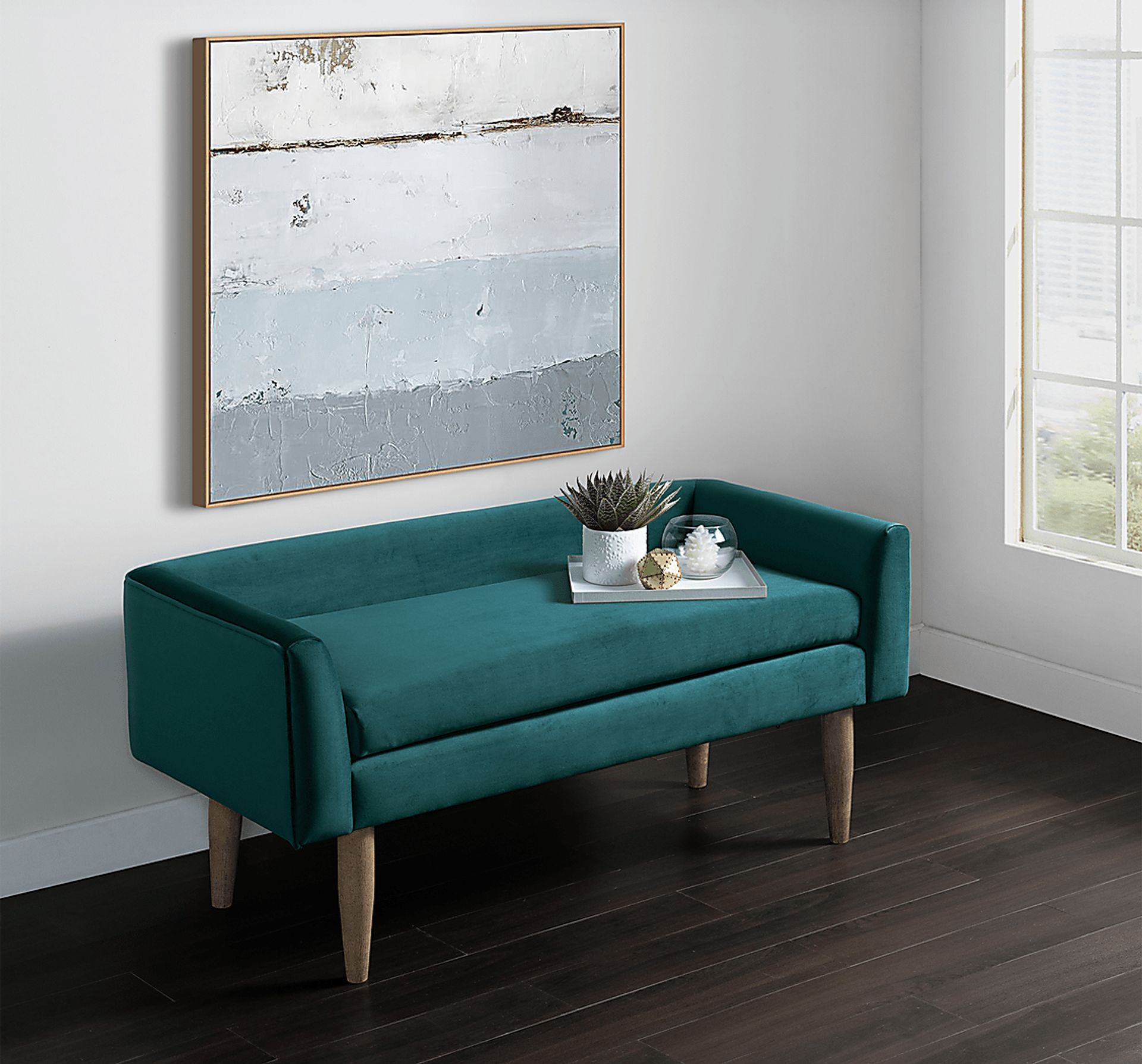 Harrowdale Green Accent Bench - Image 9