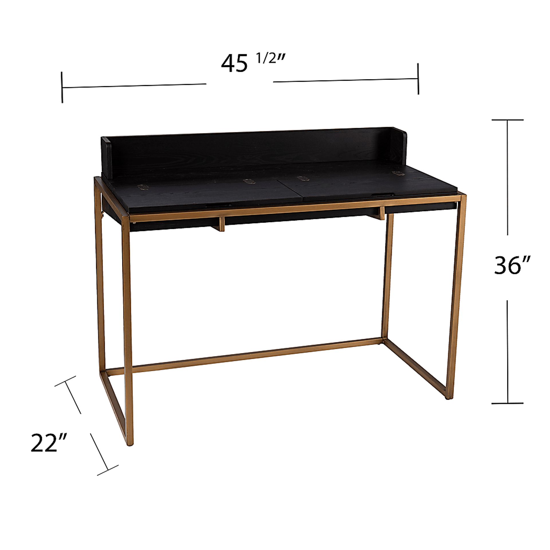 Harrowden Black Desk - Image 9