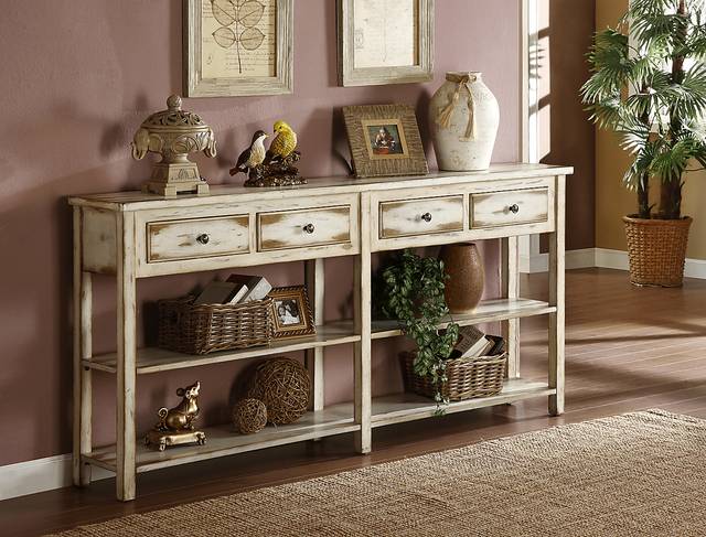 Harrowgrove Ivory Sofa Table - Thumbnail - Image 2