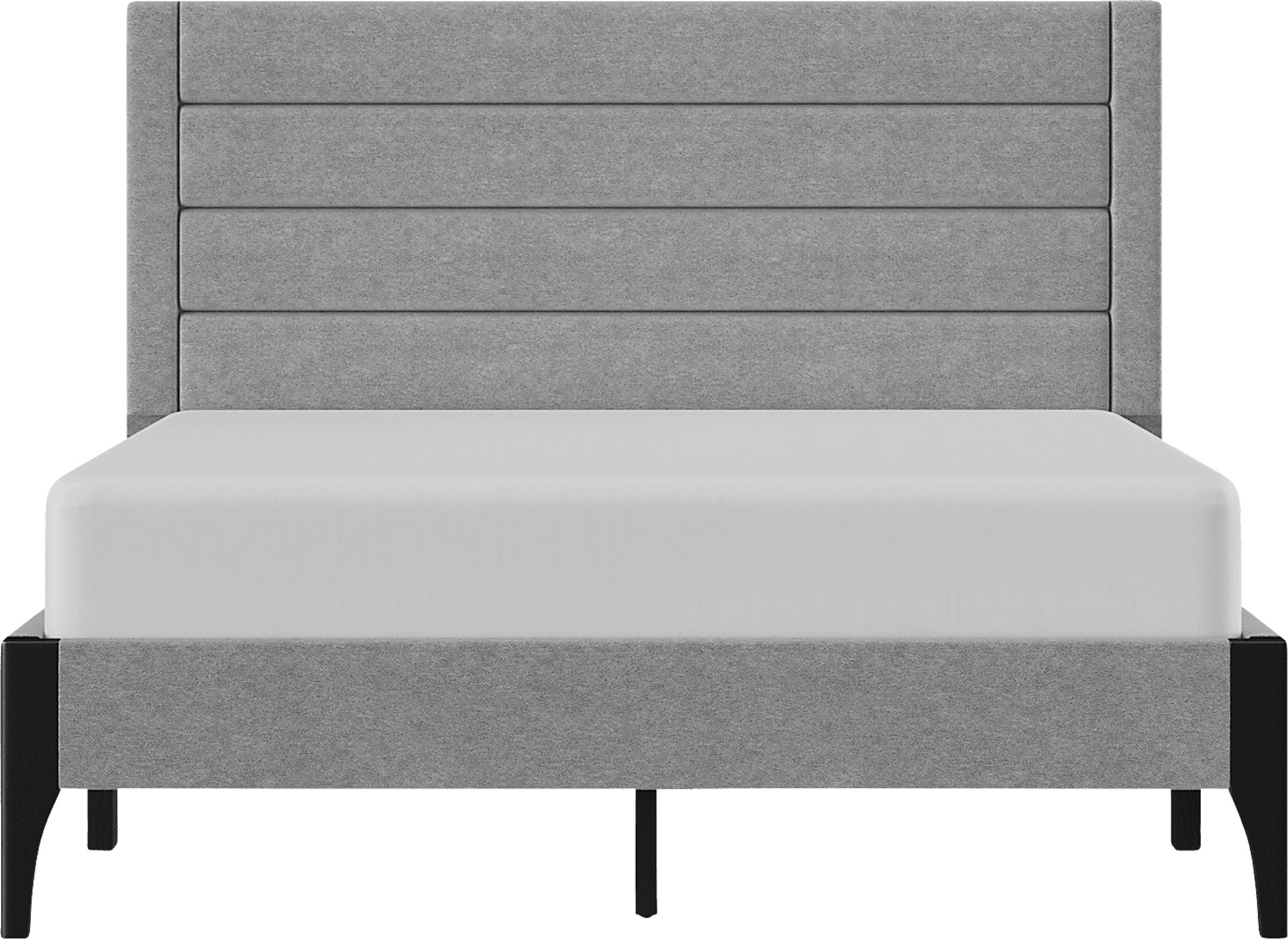 Harrye Light Gray Platform Bed - Image 5