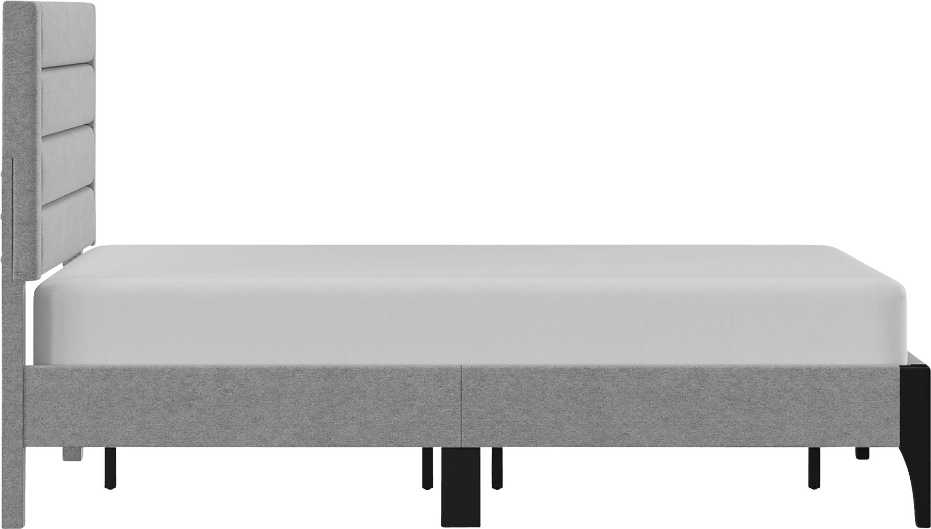 Harrye Light Gray Platform Bed - Image 10