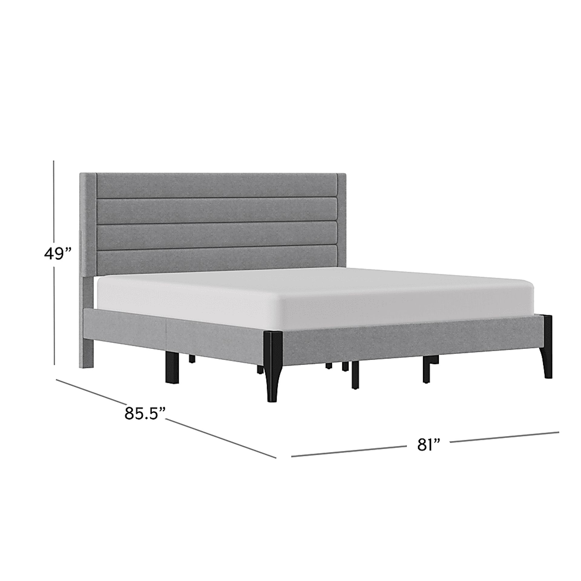 Harrye Light Gray King Bed - Image 5