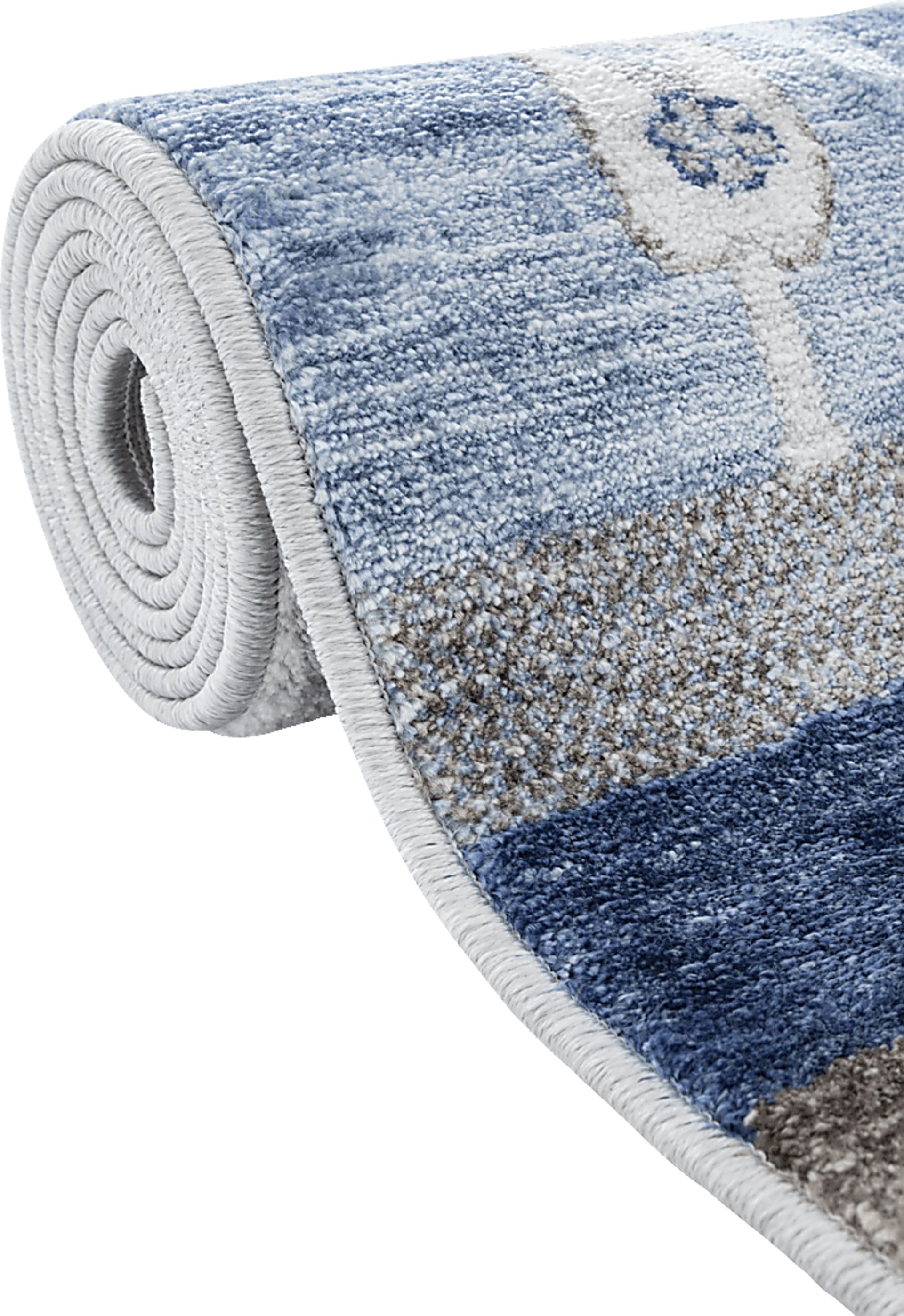 Hartfair Blue 6'1 x 9' Rug - Image 7