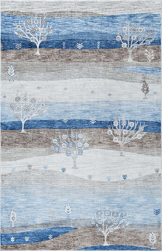 Hartfair Blue 6'1 x 9' Rug