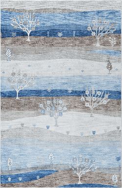 Hartfair Blue 6'1 x 9' Rug