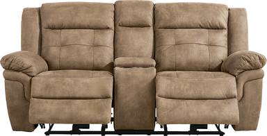 power reclining console loveseat
