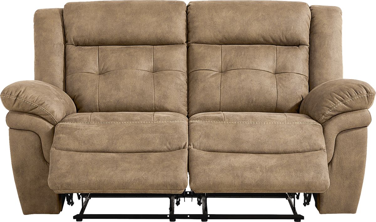 Hartford 3 Pc Brown Microfiber Non-Power Reclining Living Room Set With ...