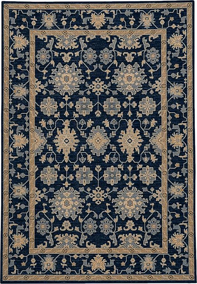 Hartgar Navy 6'7 x 9'10 Rug - Thumbnail - Image 1