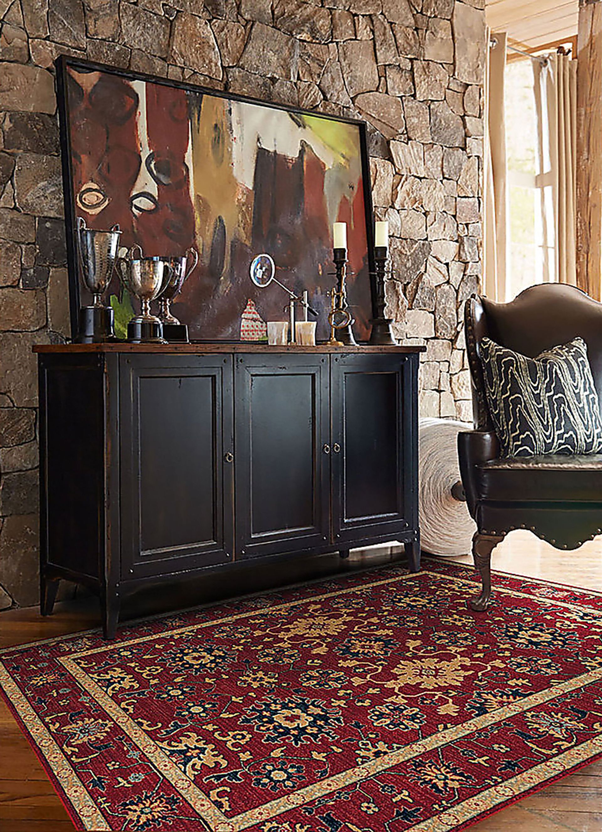 Hartgar Red 5'3 x 7'6 Rug - Image 2