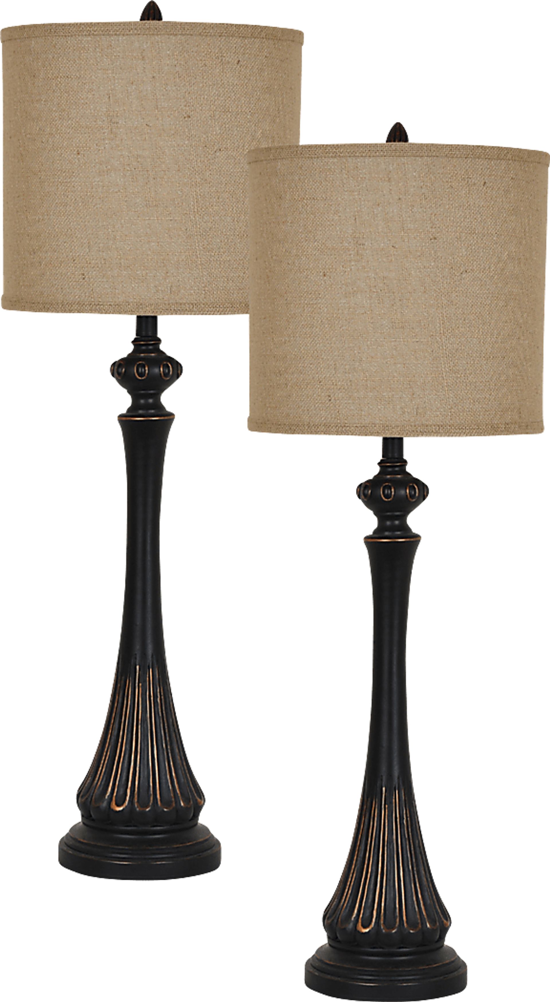 Harthom Valley Bronze Set of 2 Lamps - Image 1