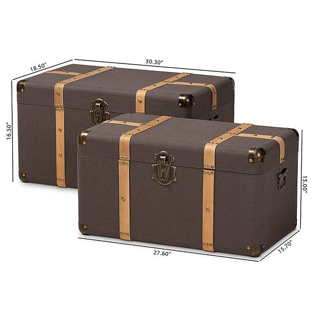 Hartke Brown Trunk, Set of 2 - Thumbnail - Image 8