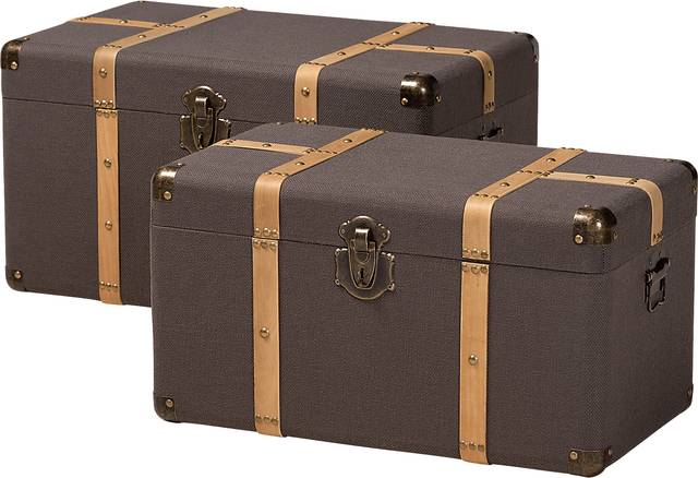 Hartke Brown Trunk, Set of 2 - Thumbnail - Image 1