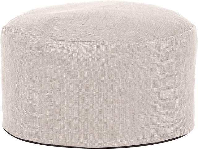 Hartline Beige Pouf - Thumbnail - Image 1