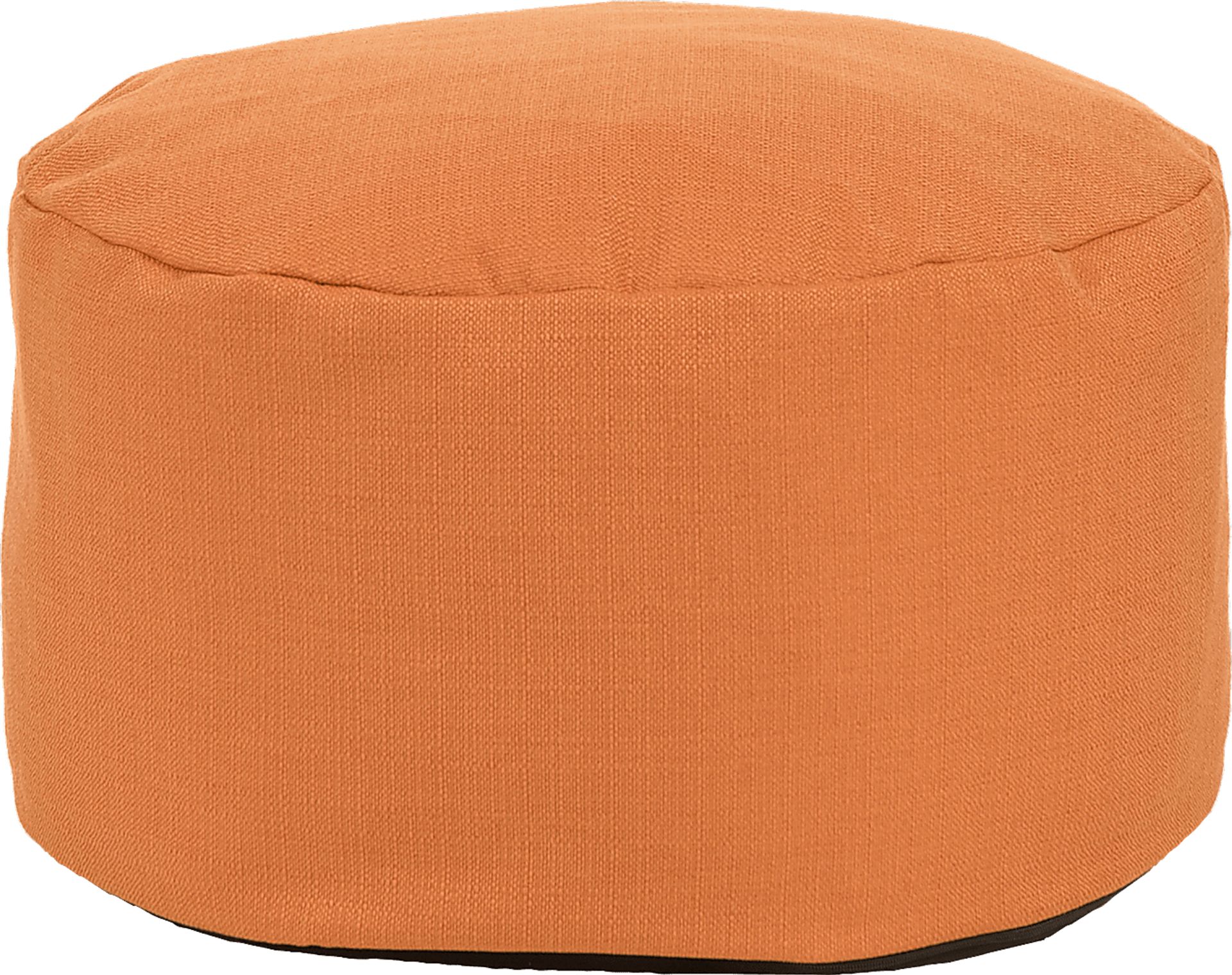 Hartline Orange Pouf - Image 1