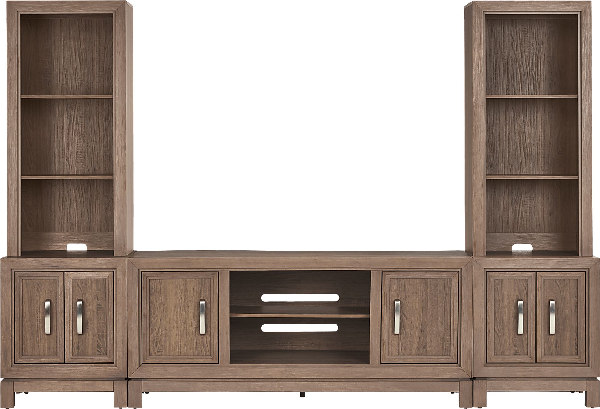 Hartney Mill 5 Pc Brown Wall Unit with 64 in. Console - Image 1