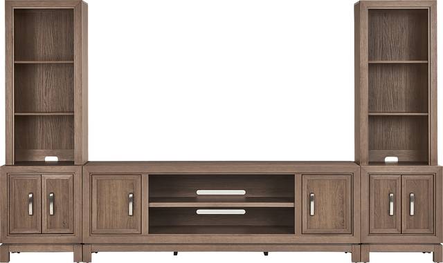 Hartney Mill 5 Pc Brown Wall Unit with 80 in. Console - Thumbnail - Image 1