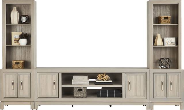 Hartney Mill 5 Pc Gray Wall Unit with 80 in. Console - Thumbnail - Image 2
