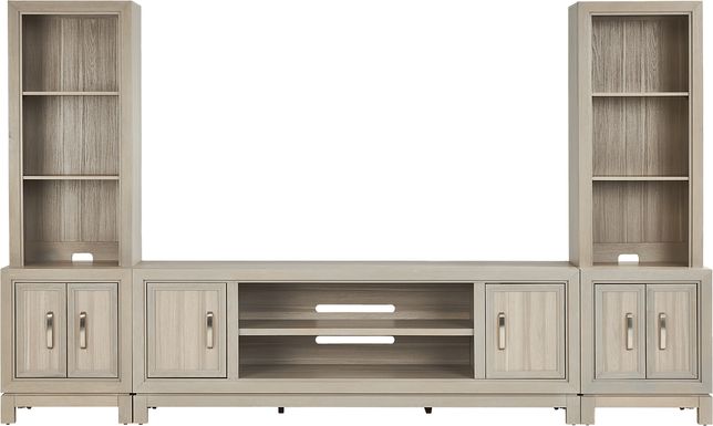Hartney Mill 5 Pc Gray Wall Unit with 80 in. Console