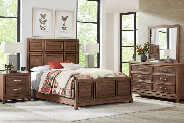 Hartney Mill Brown 6 Pc King Bedroom - Thumbnail - Image 1