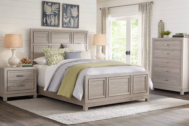 Hartney Mill Gray 5 Pc King Panel Bedroom - Thumbnail - Image 1