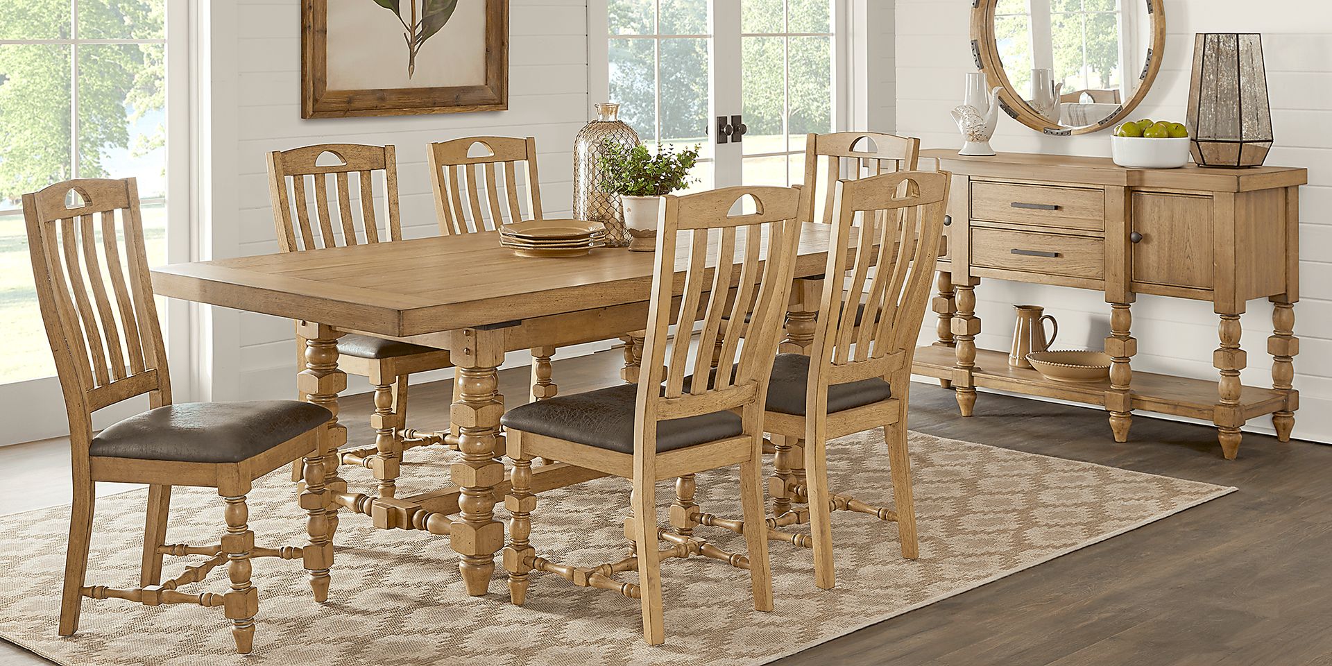 Hartsdale Hickory 5 Pc Rectangle Dining Room - Image 1