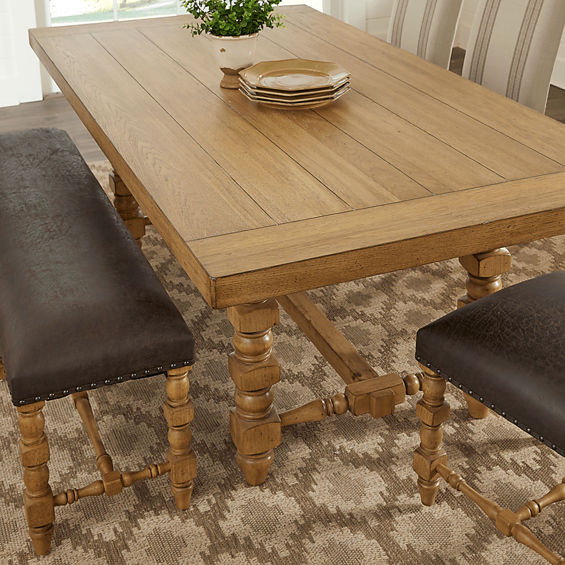Hartsdale Hickory 5 Pc Rectangle Dining Room - Image 2