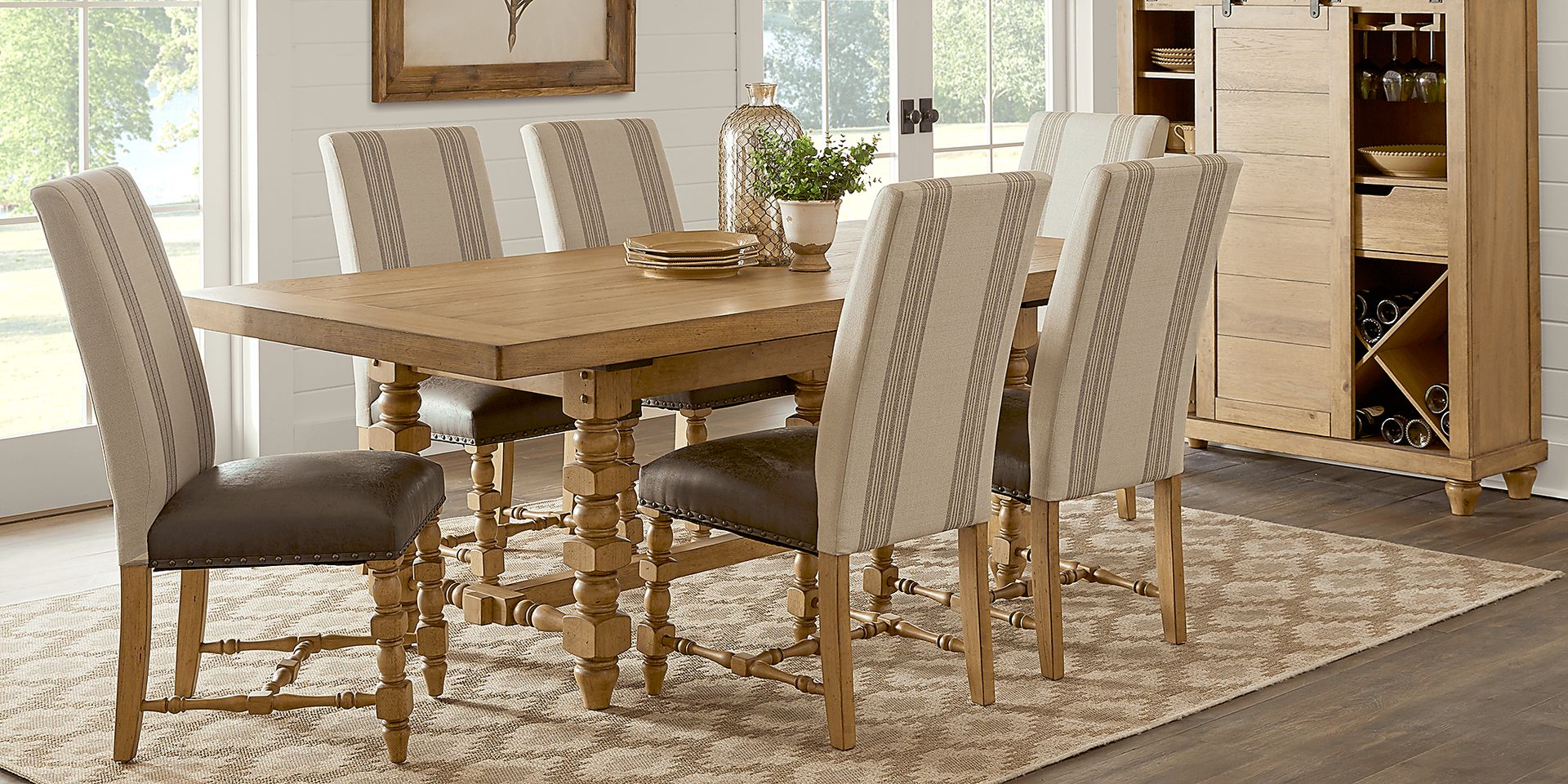 Hartsdale Hickory 5 Pc Rectangle Dining Room - Image 1