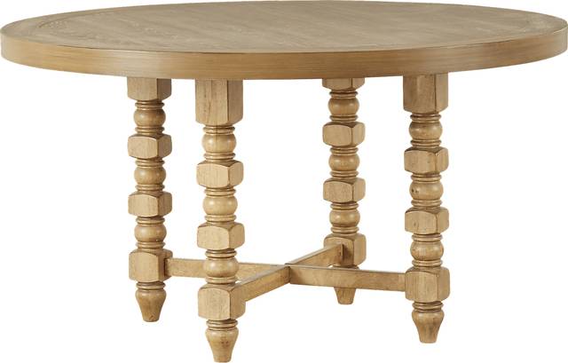Hartsdale Hickory Round Dining Table - Thumbnail - Image 1