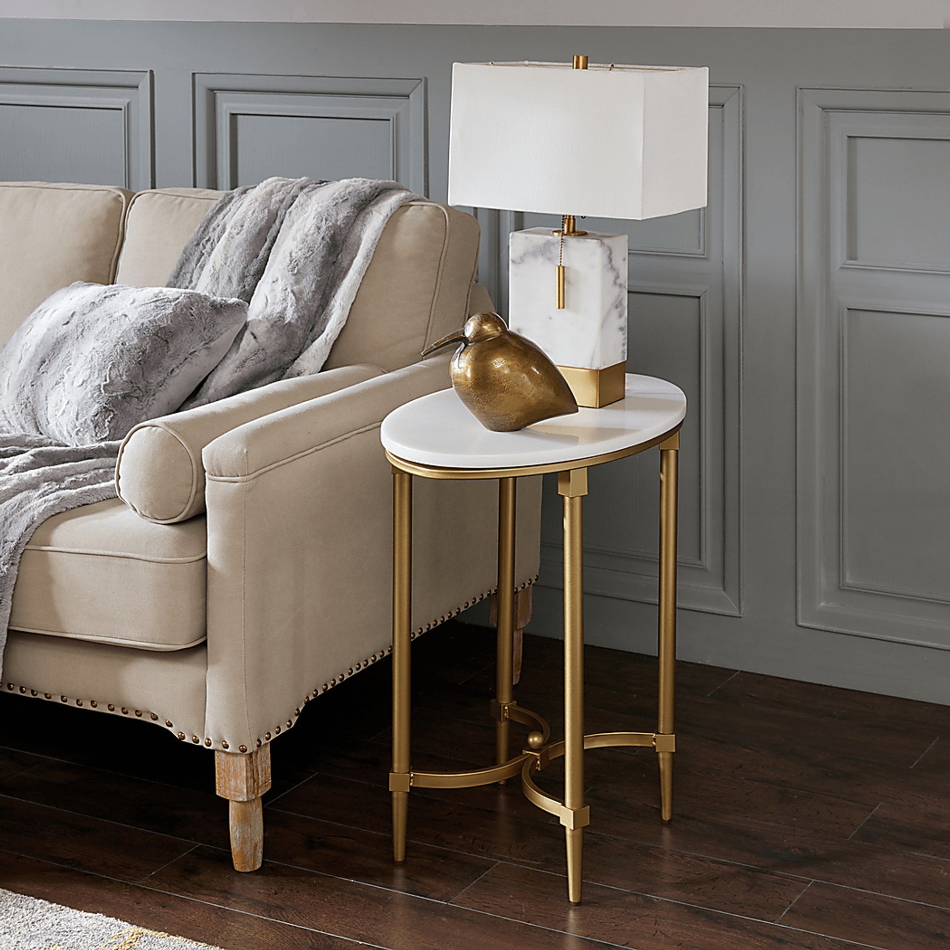 Hartsook White End Table - Image 4
