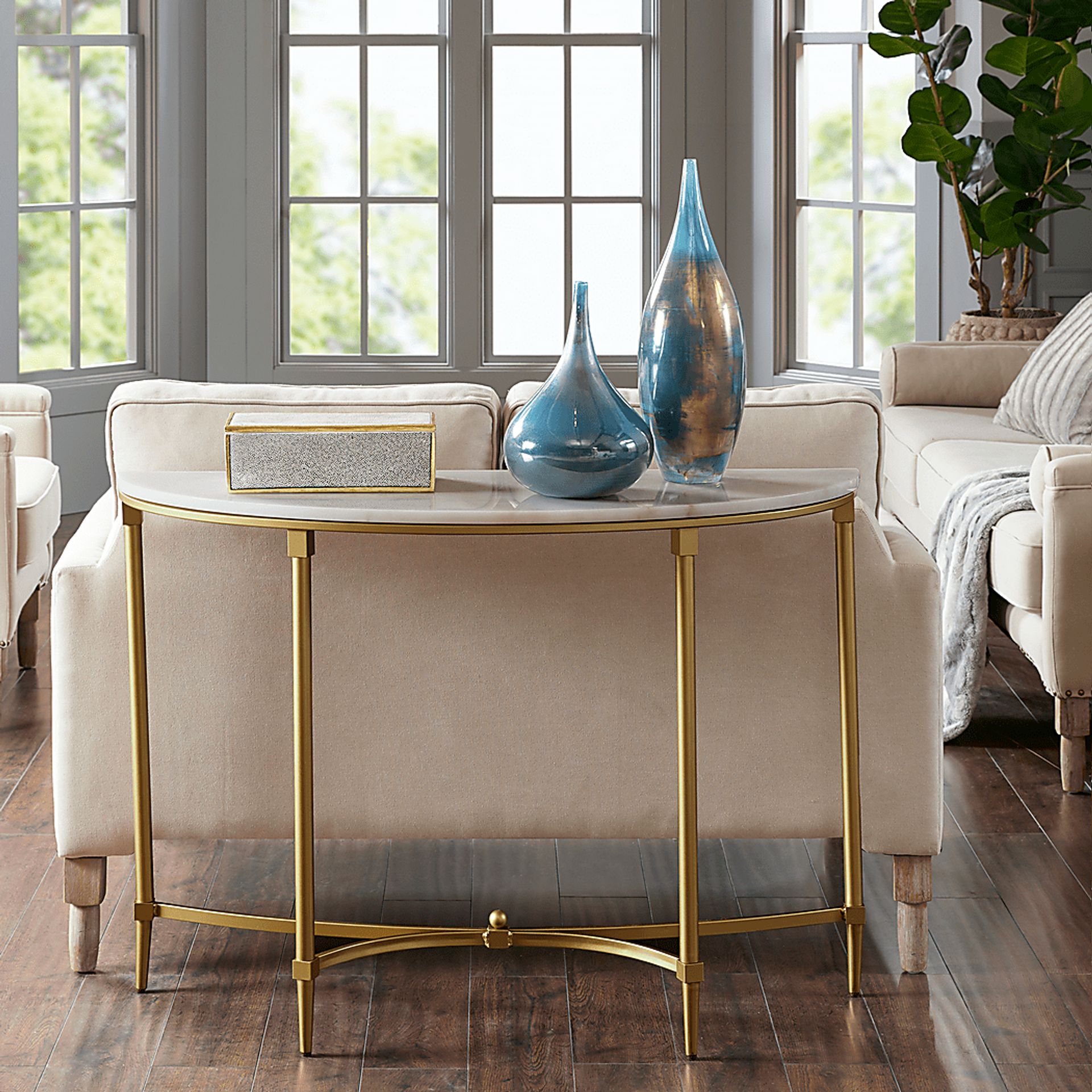 Hartsook White Sofa Table - Image 5