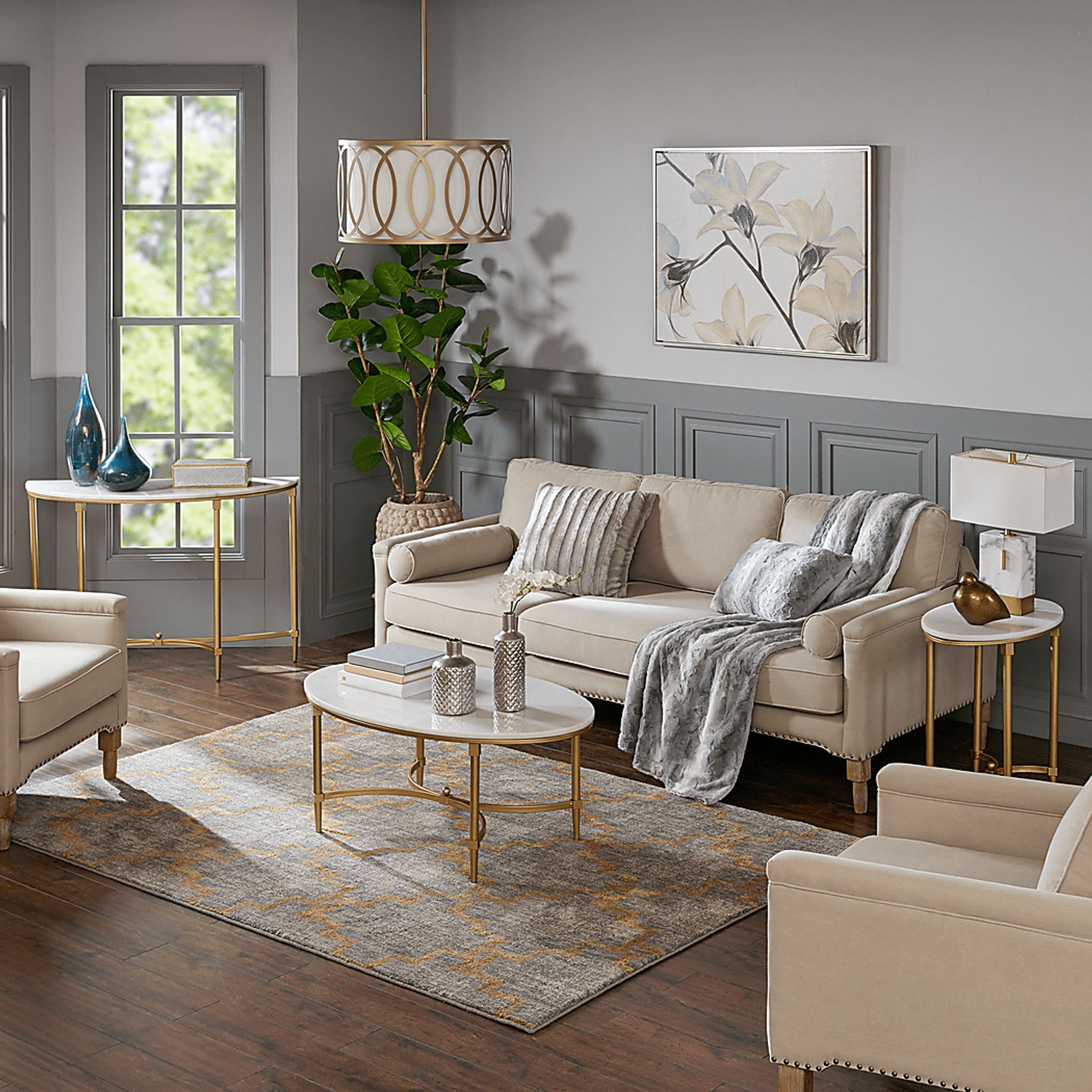 Hartsook White Sofa Table - Image 6