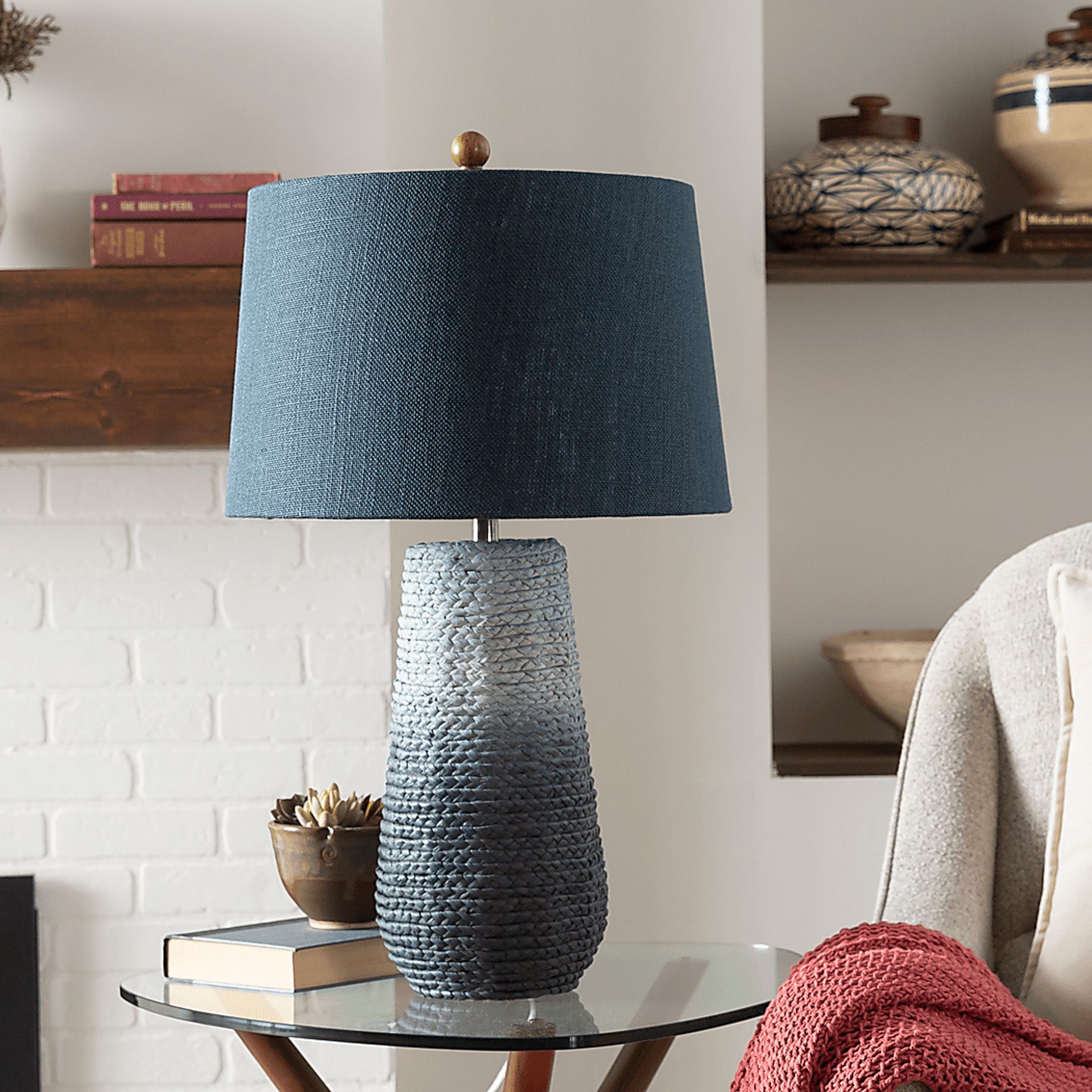 Hartwick Boulevard Blue Lamp - Image 2