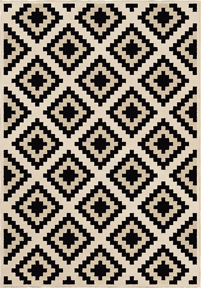 Hartwin Black 5'3 x 7'6 Rug - Thumbnail - Image 1