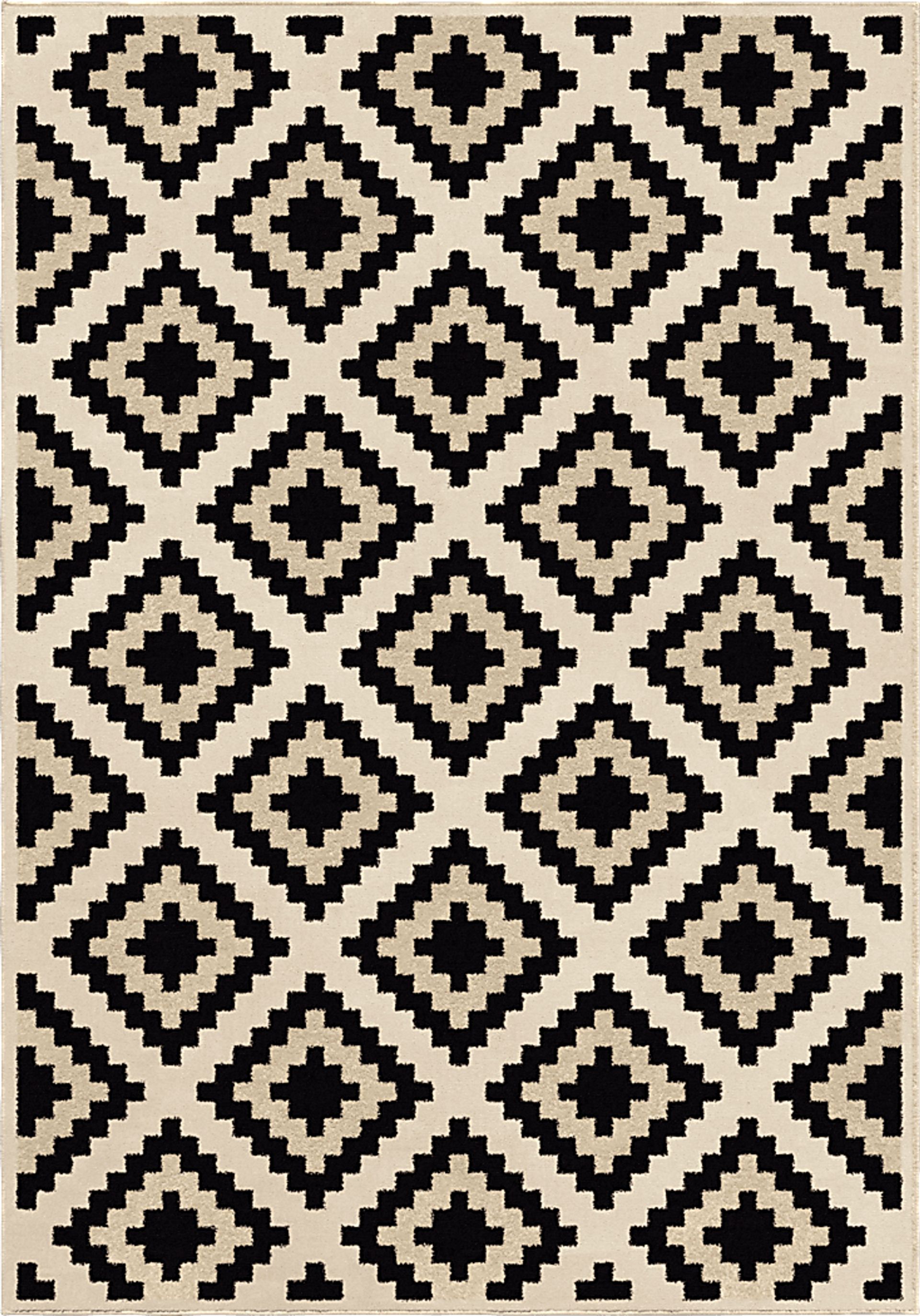 Hartwin Black 5'3 x 7'6 Rug - Image 1
