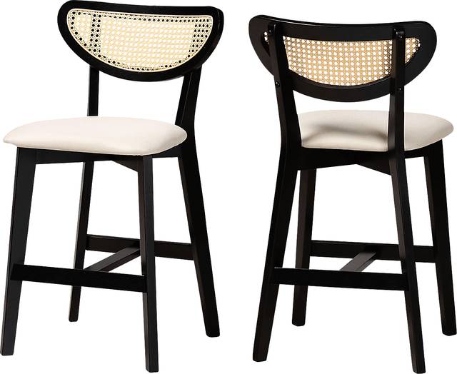Hartzler Black Counter Stool, Set of 2 - Thumbnail - Image 1