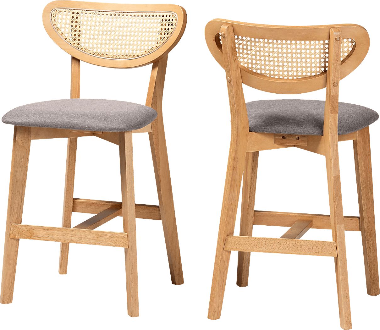 Hartzler Light Brown Counter Stool, Set of 2
