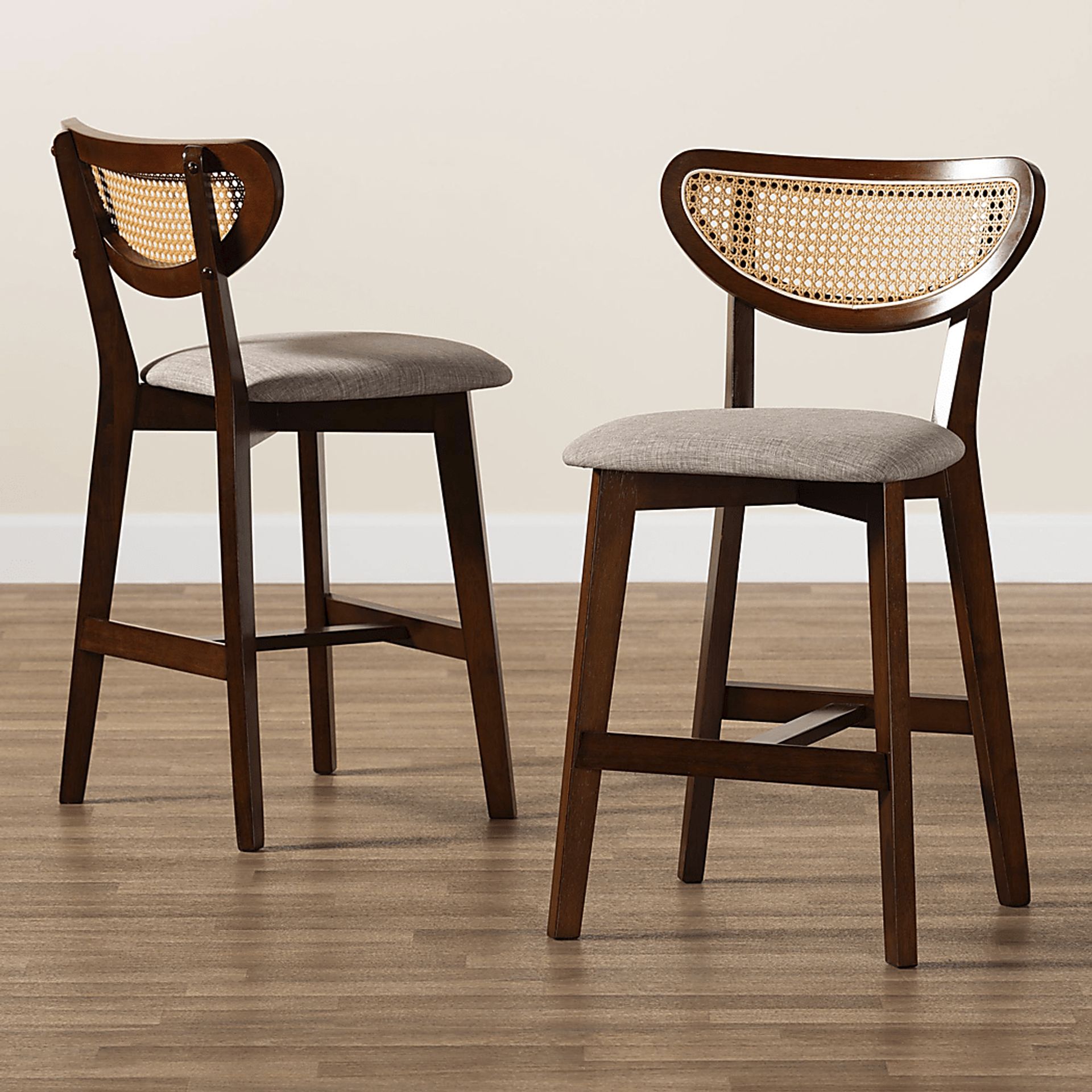 Hartzler Walnut Brown Counter Stool, Set of 2 - Image 3