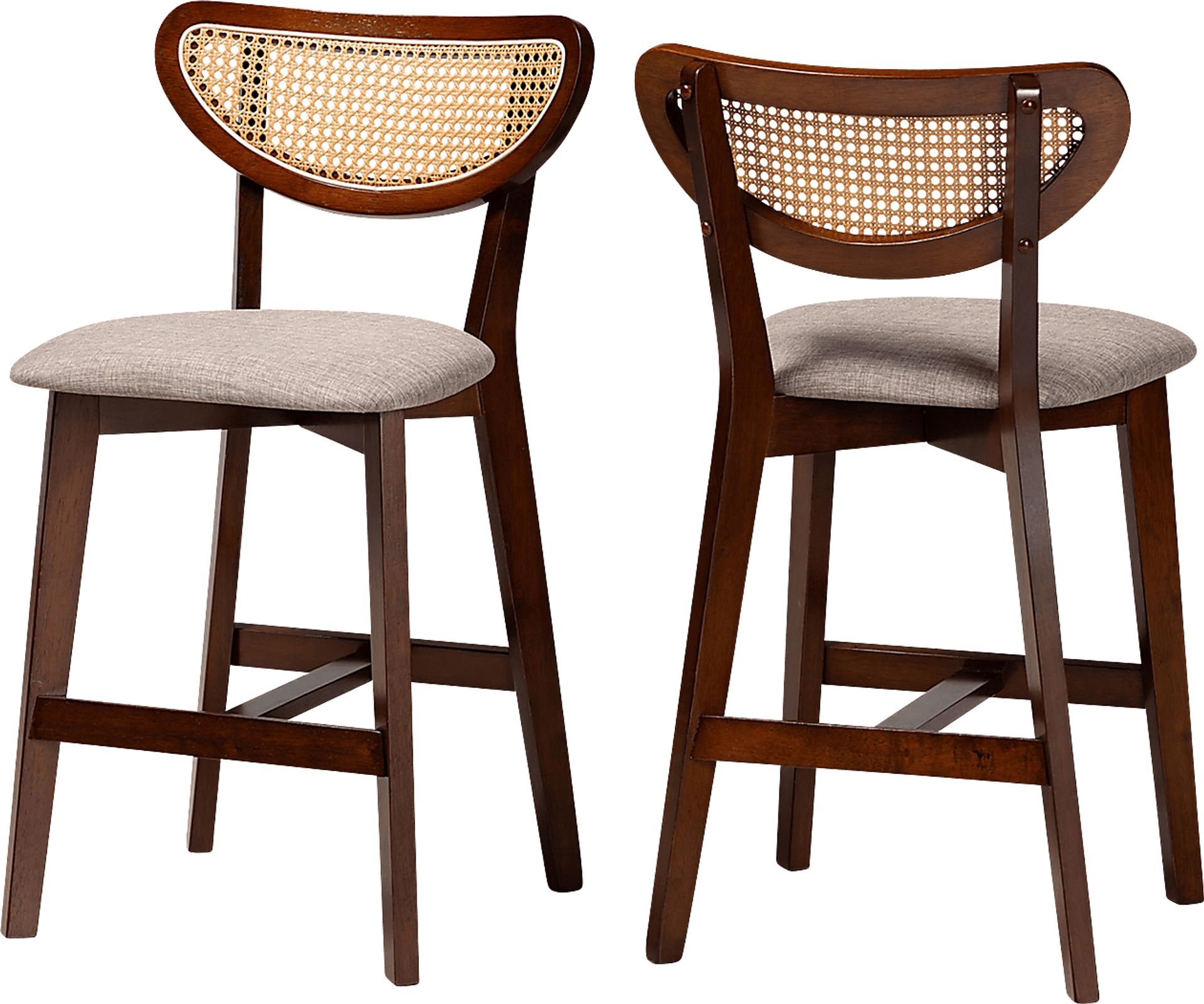 Hartzler Walnut Brown Counter Stool, Set of 2 - Image 1