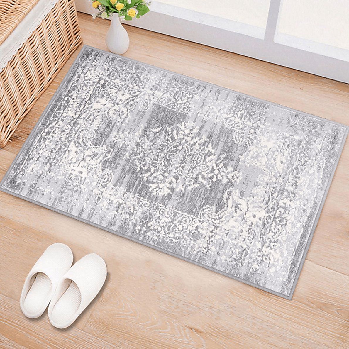 Harveer Gray 2' x 3' Rug