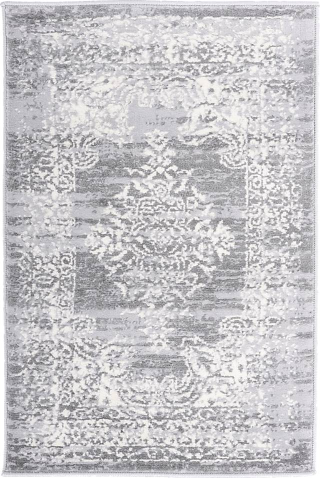 Harveer Gray 2' x 3' Rug - Thumbnail - Image 1