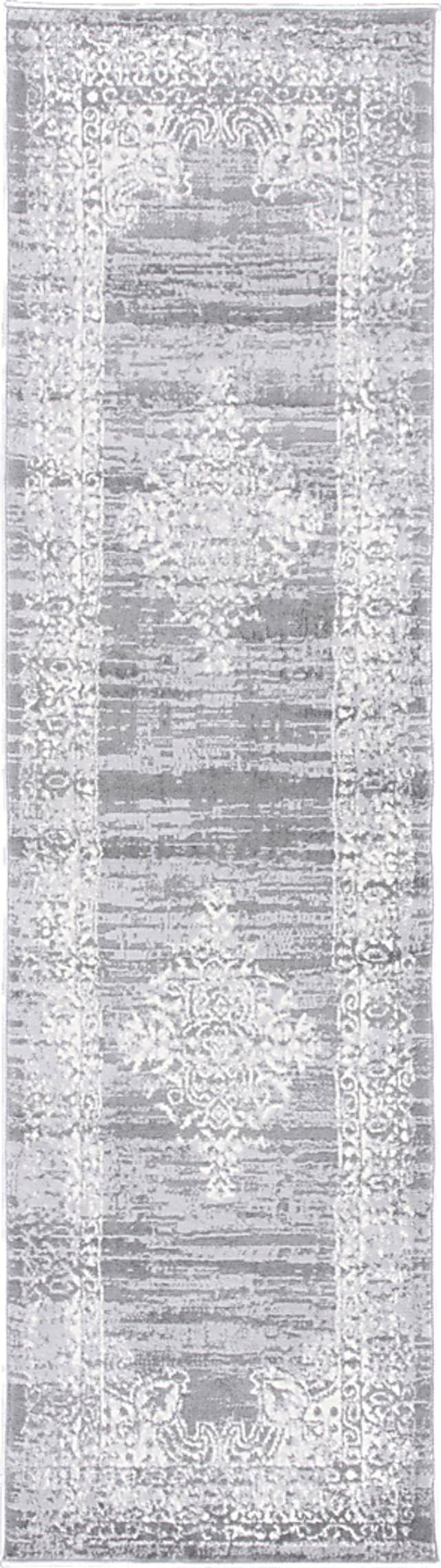 Harveer Gray 2' x 7' Runner Rug - Thumbnail - Image 1