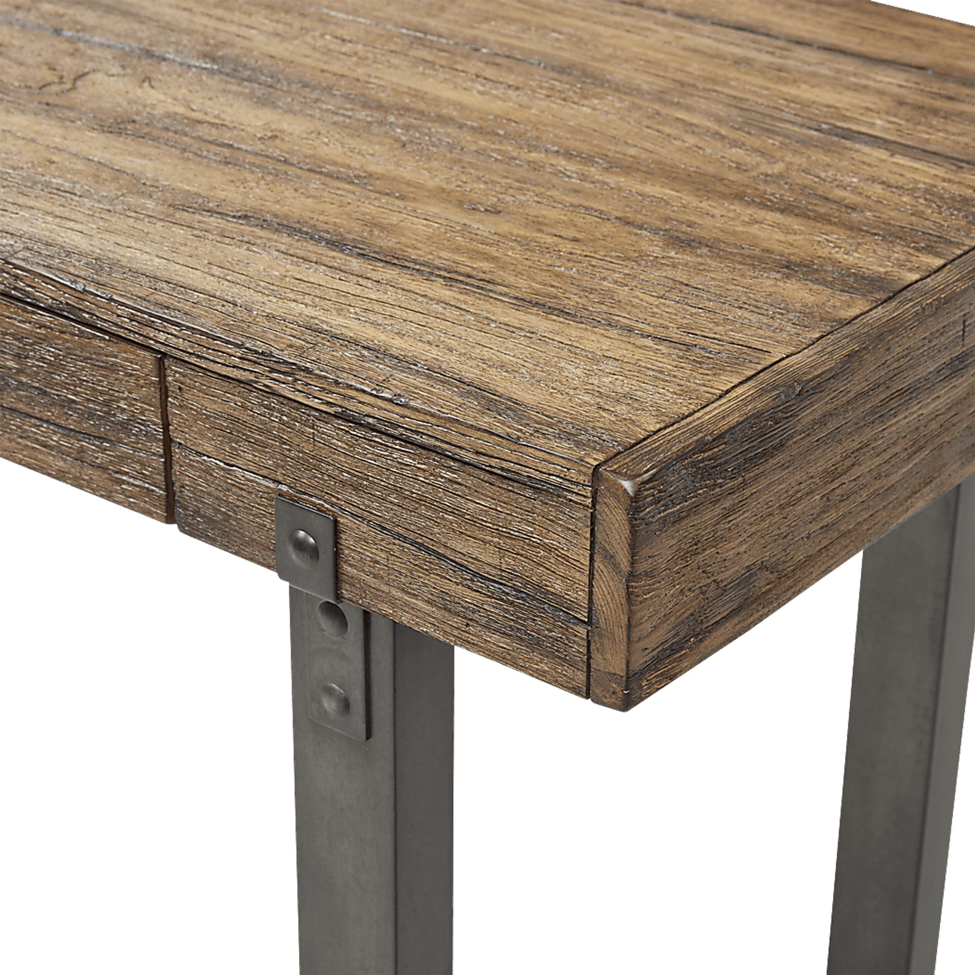 Harville Brown Desk - Image 9