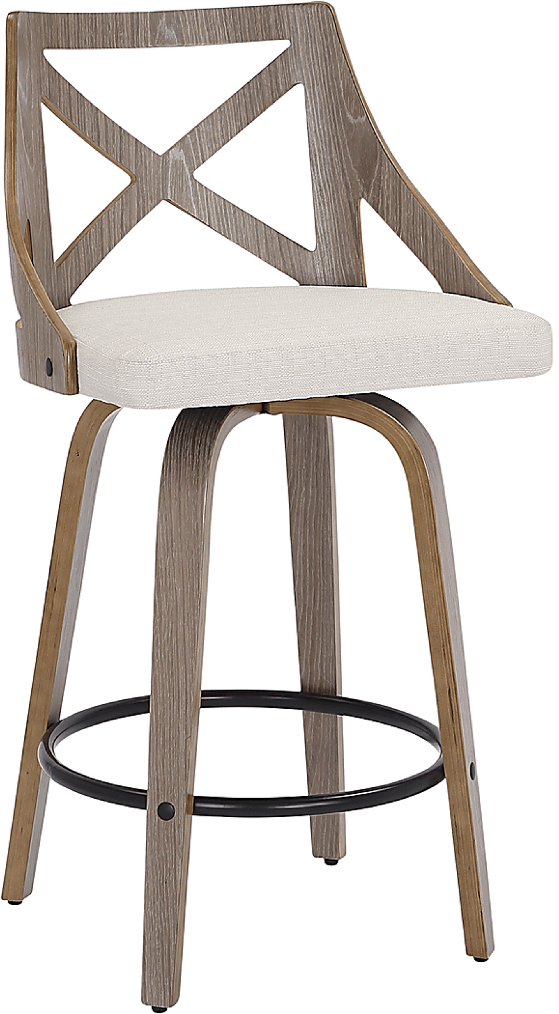 Hasbrouck I Cream Counter Stool Set of 2 - Image 2