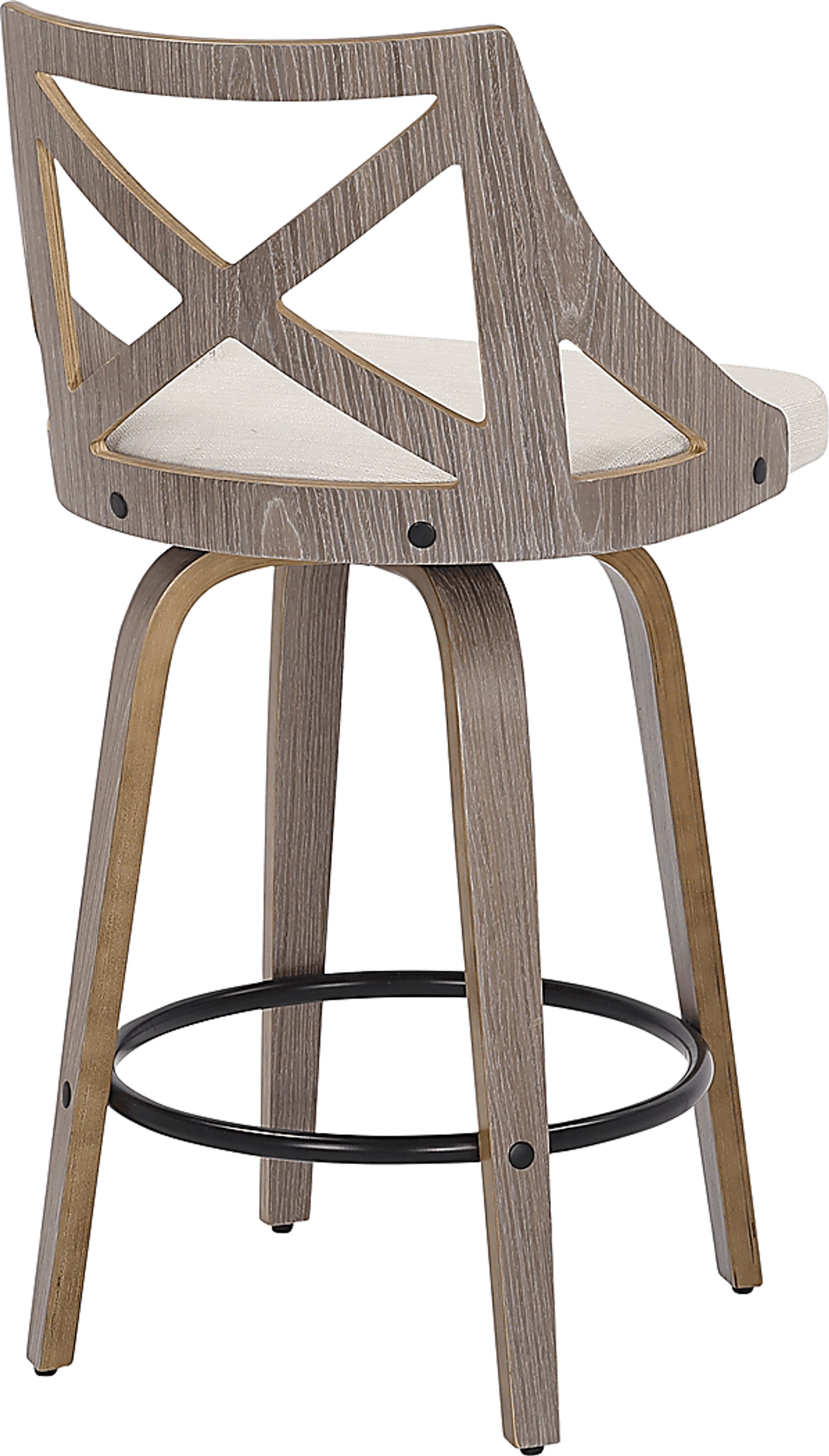Hasbrouck I Cream Counter Stool Set of 2 - Image 4