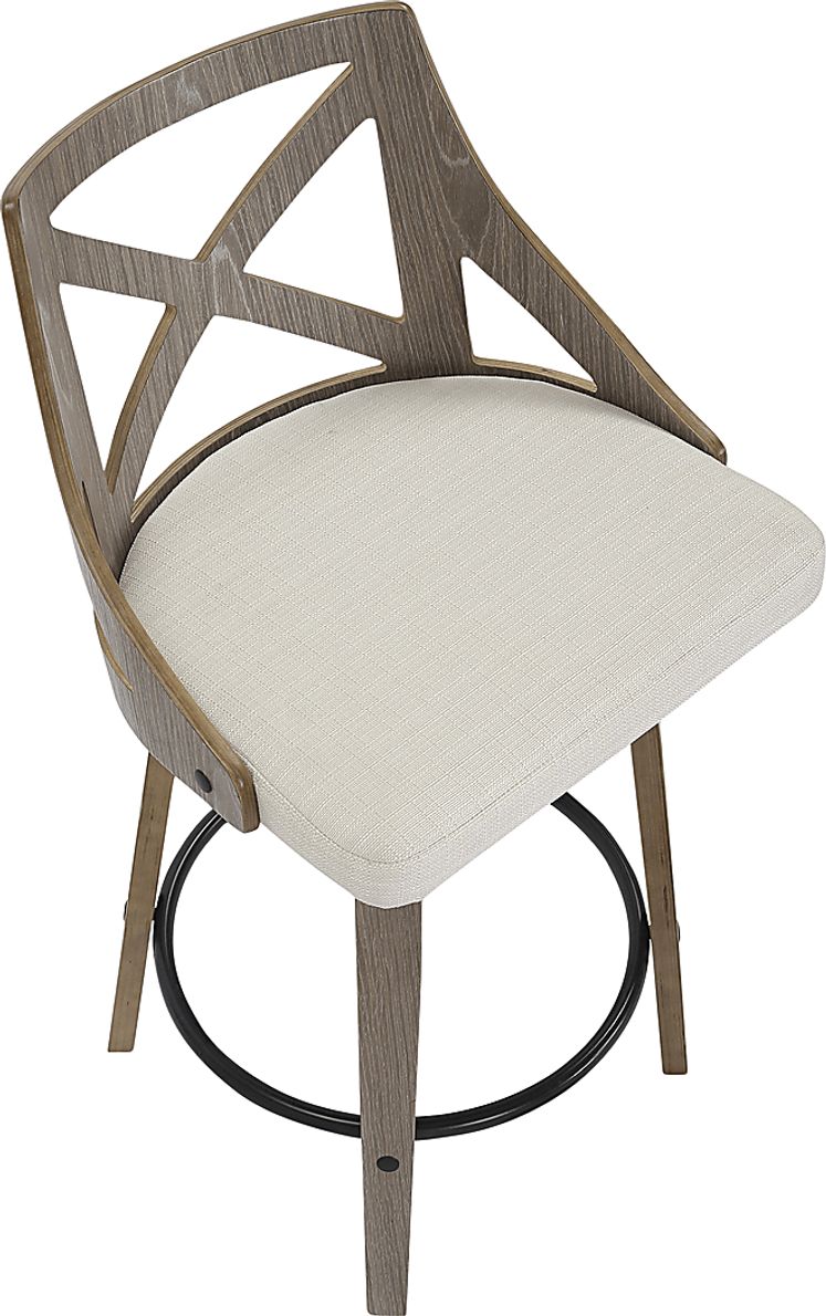 Hasbrouck I Cream Counter Stool Set of 2 Rooms To Go