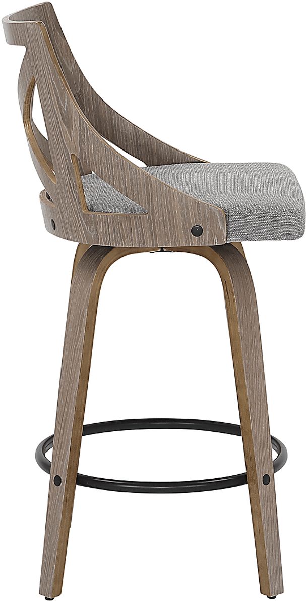 Hasbrouck I Gray Counter Stool Set of 2 Rooms To Go