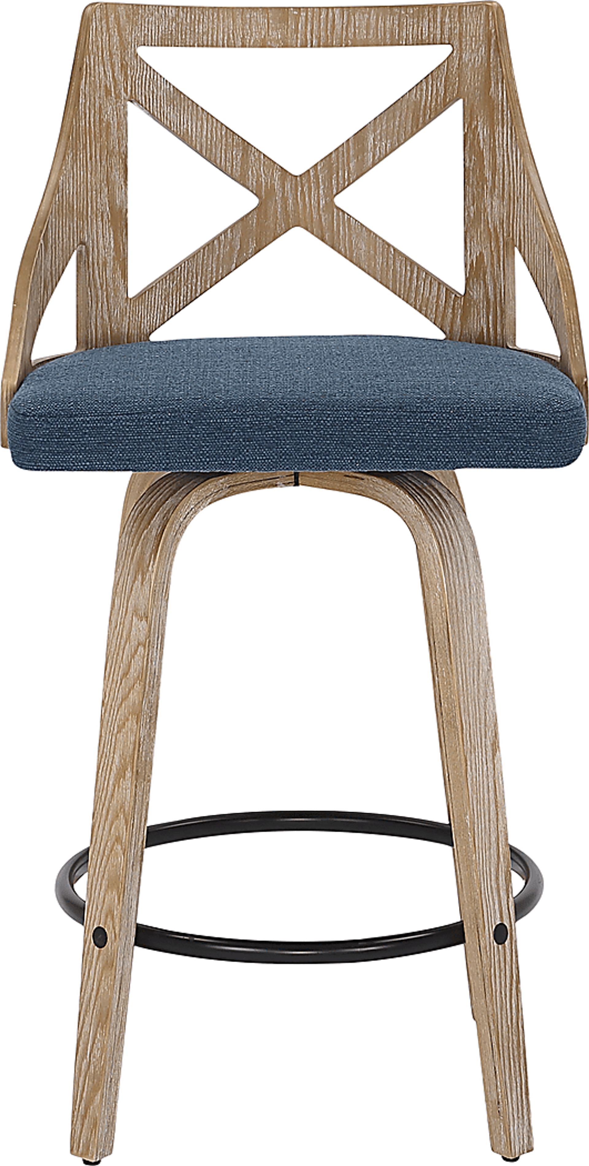 Hasbrouck II Blue Counter Stool Set of 2 - Image 6
